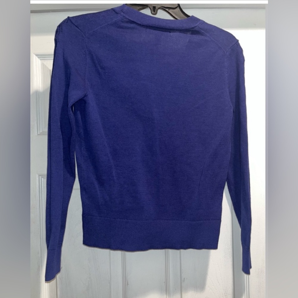Banana Republic Blue Cardigan, Size XS Petite - Picture 3 of 7